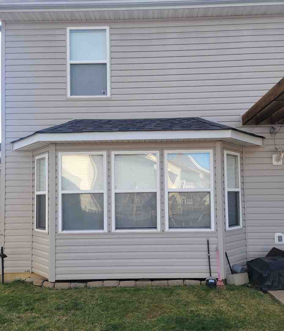 vinyl double-hung window installation