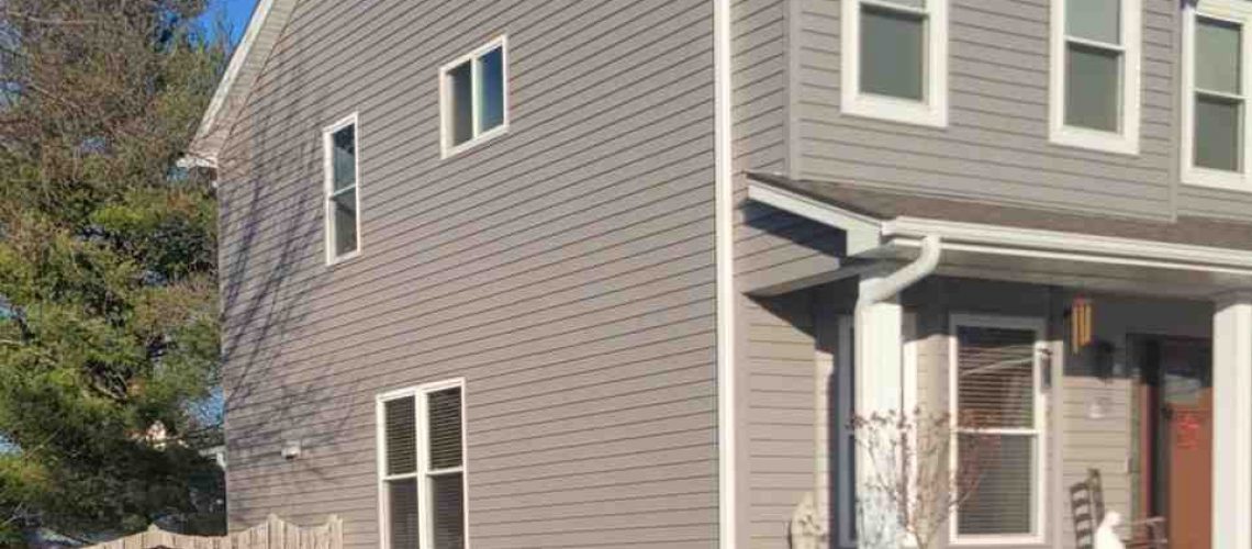fiber cement siding on modern home exterior